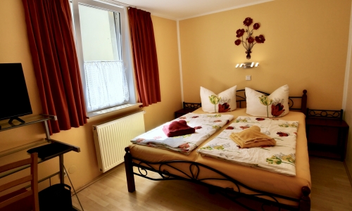 Zimmer mit Doppelbett Pension Metilstein Eisenach